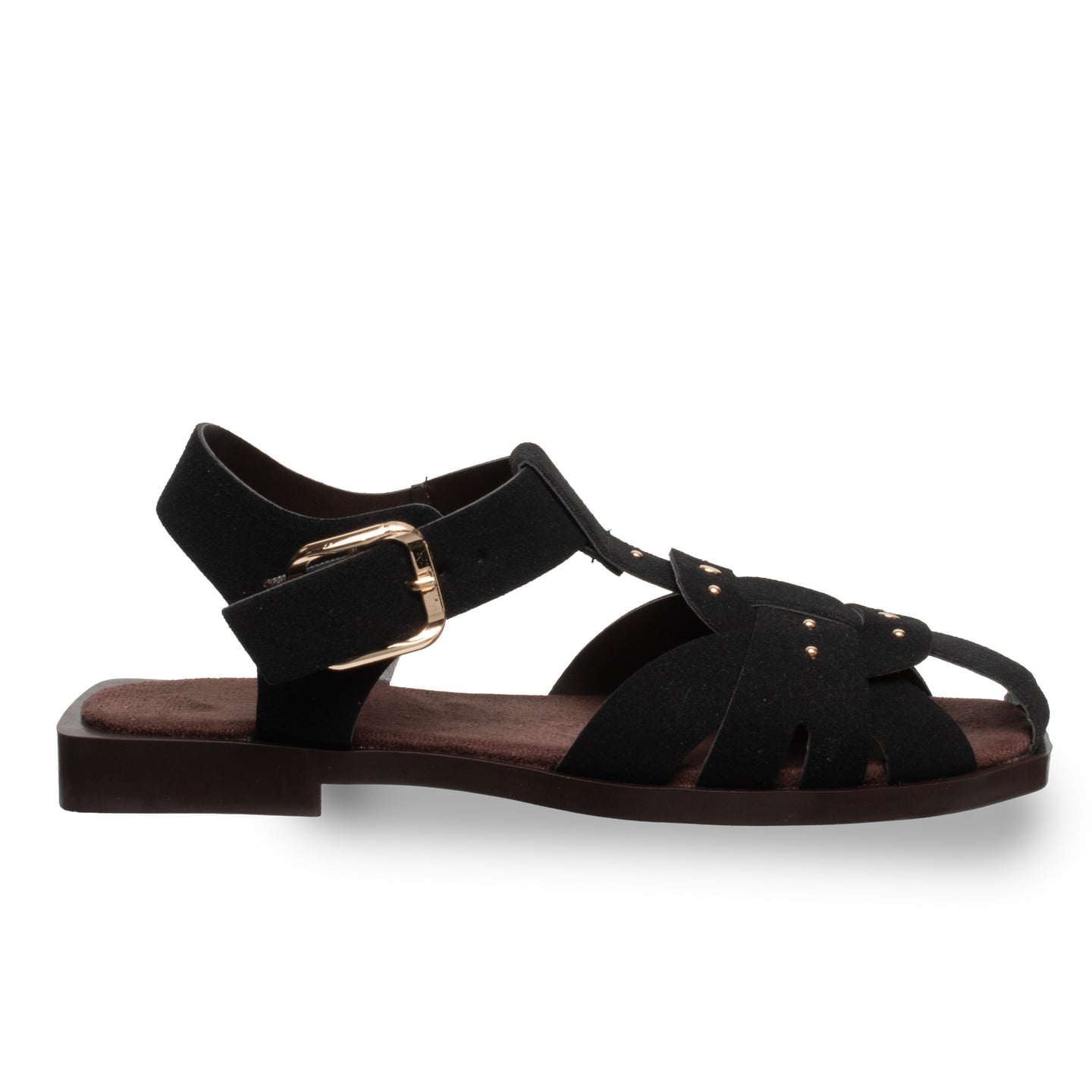 Düz Terlik – Siyah – Rahat Kalıp – Deri Tozu Kaplama – Konfor Taban - Renk: Siyah - Fotoğraf 1 / 4