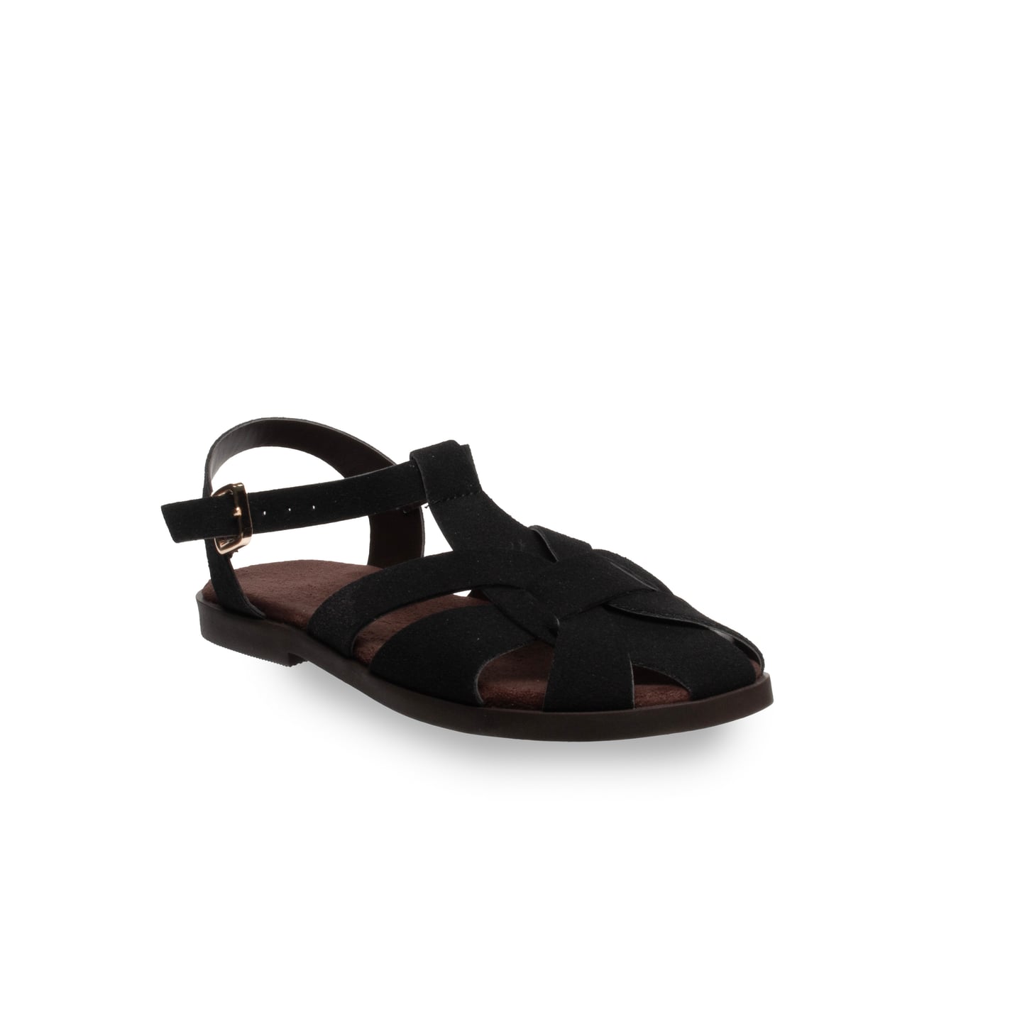 Siyah Kadın Düz Sandalet – Rahat Kalıp – Gün Boyu Konfor - Renk: Siyah - Fotoğraf 2 / 3