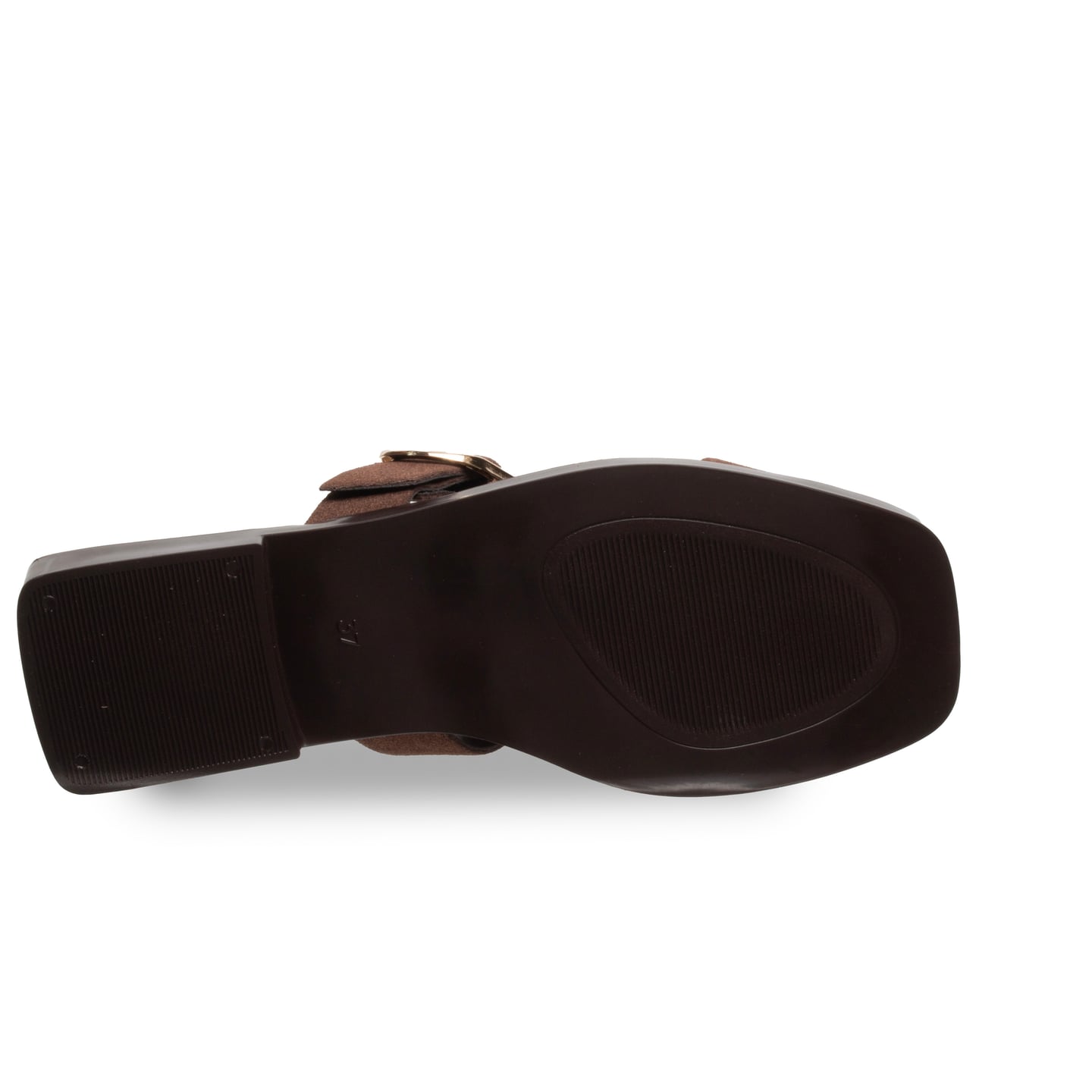 Düz Terlik – Siyah – Deri Tozu – Günlük Konfor - Renk: Kahve - Fotoğraf 4 / 4