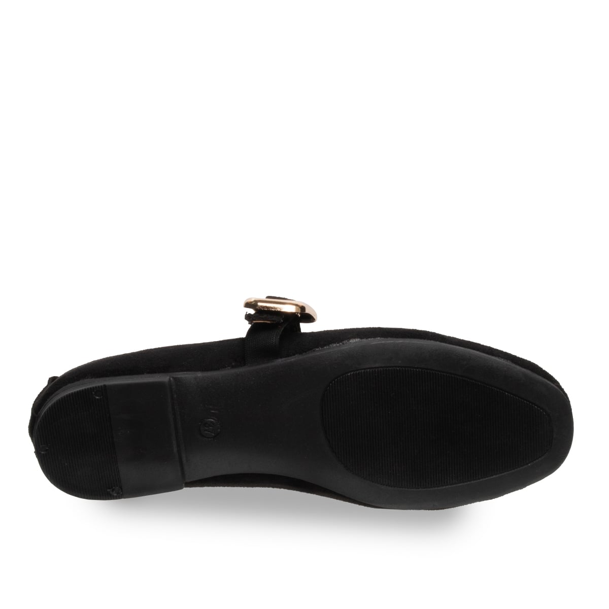 Siyah Kadın Kemerli Babet – Suni Deri Ayarlanabilir Rahat Tüm Sezonr - Renk: Siyah - Fotoğraf 4 / 4