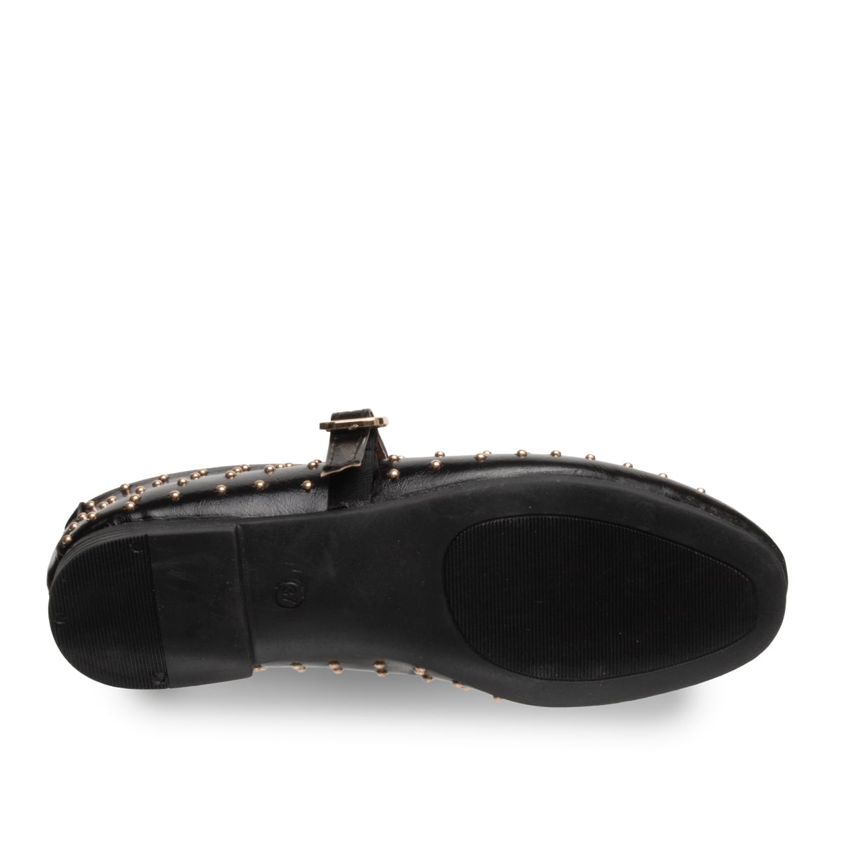 Kadın Siyah Troplu Babet Suni Deri – Rahat ve Şık Düz Ayakkabı - Renk: Siyah - Fotoğraf 4 / 4