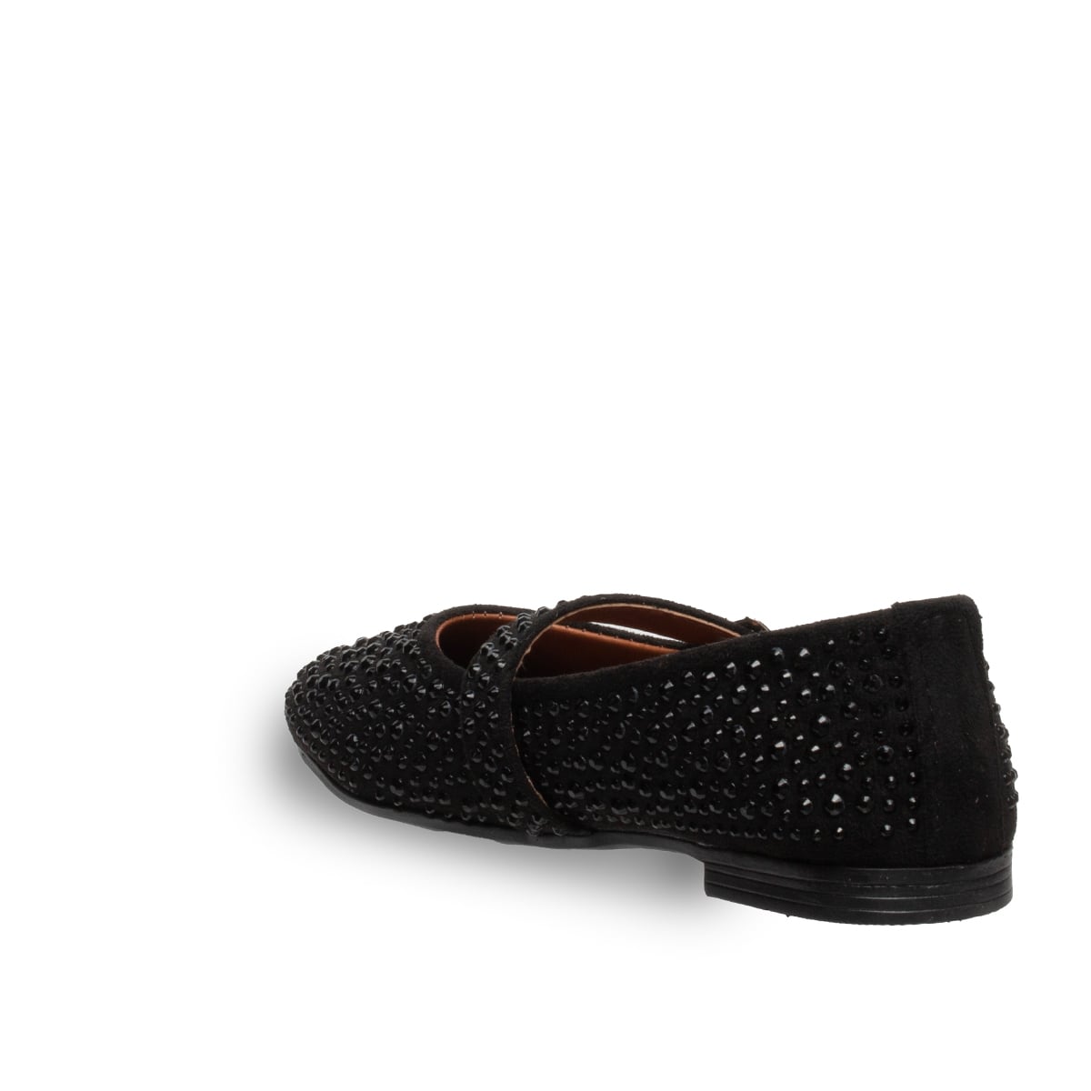 Kadın Siyah Babet – Suni Deri Konforlu Düz Günlük Ayakkabı - Renk: Siyah - Fotoğraf 3 / 4