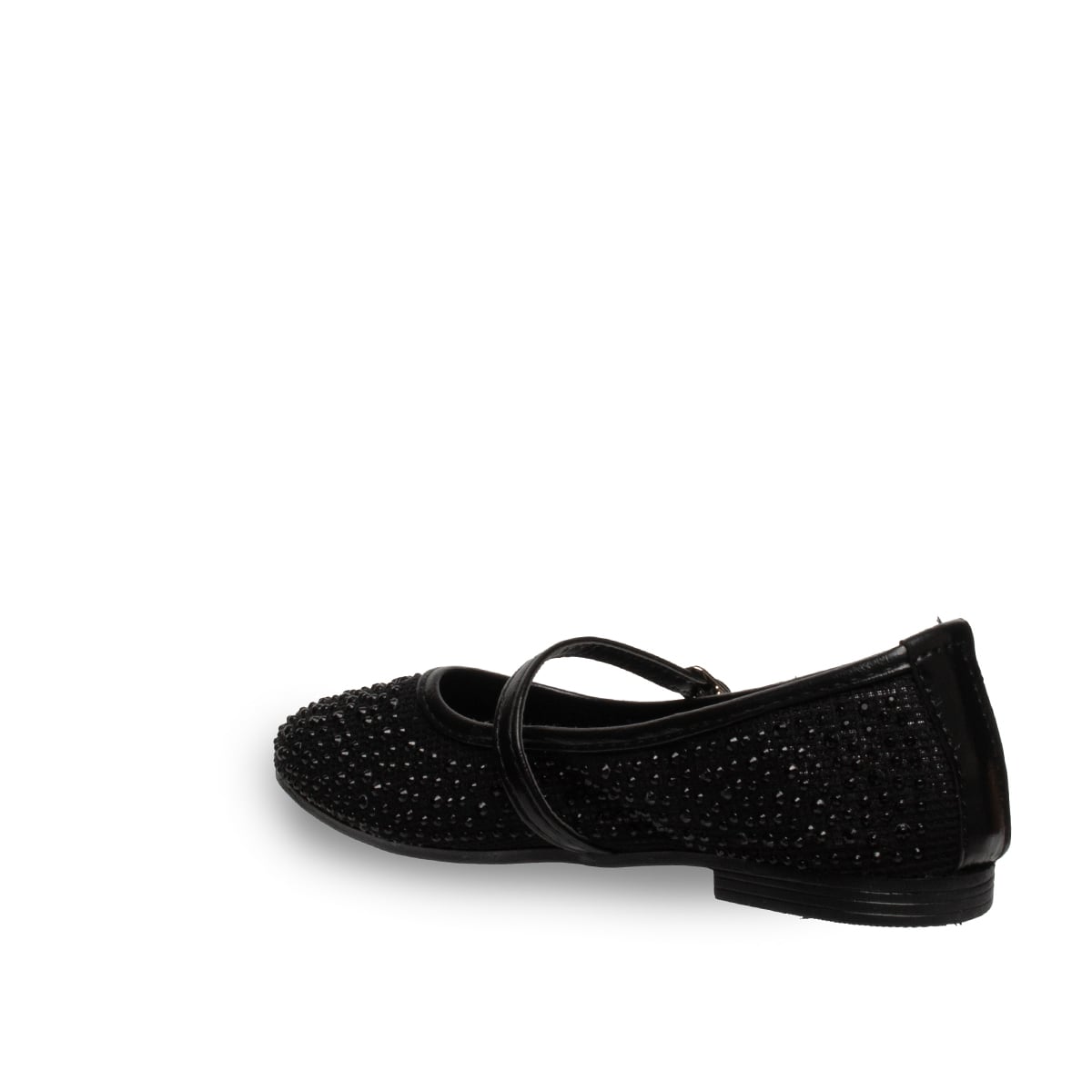 Taş Detaylı Kadın Babet – Suni Deri Şık Günlük Tüm Sezon Ayakkabı - Renk: Siyah - Fotoğraf 3 / 4