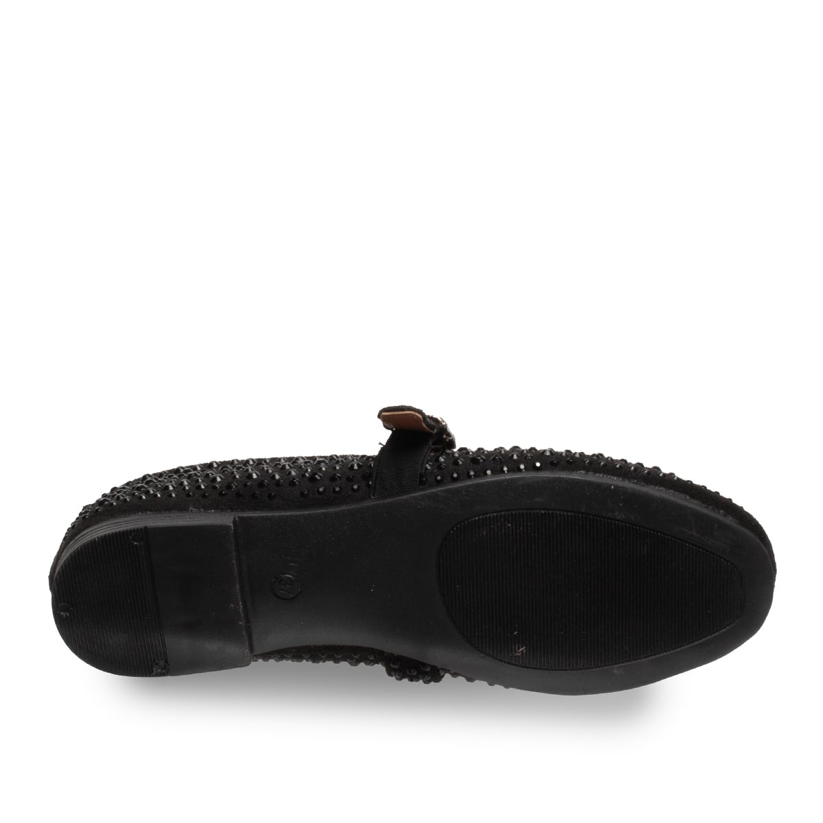 Kadın Siyah Babet – Suni Deri Konforlu Düz Günlük Ayakkabı - Renk: Siyah - Fotoğraf 4 / 4