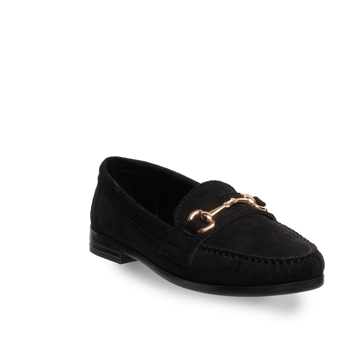 Kadın Siyah Loafer Ayakkabı Suni Deri – Hafif Taban Günlük Tüm Sezon - Renk: Siyah - Fotoğraf 2 / 4