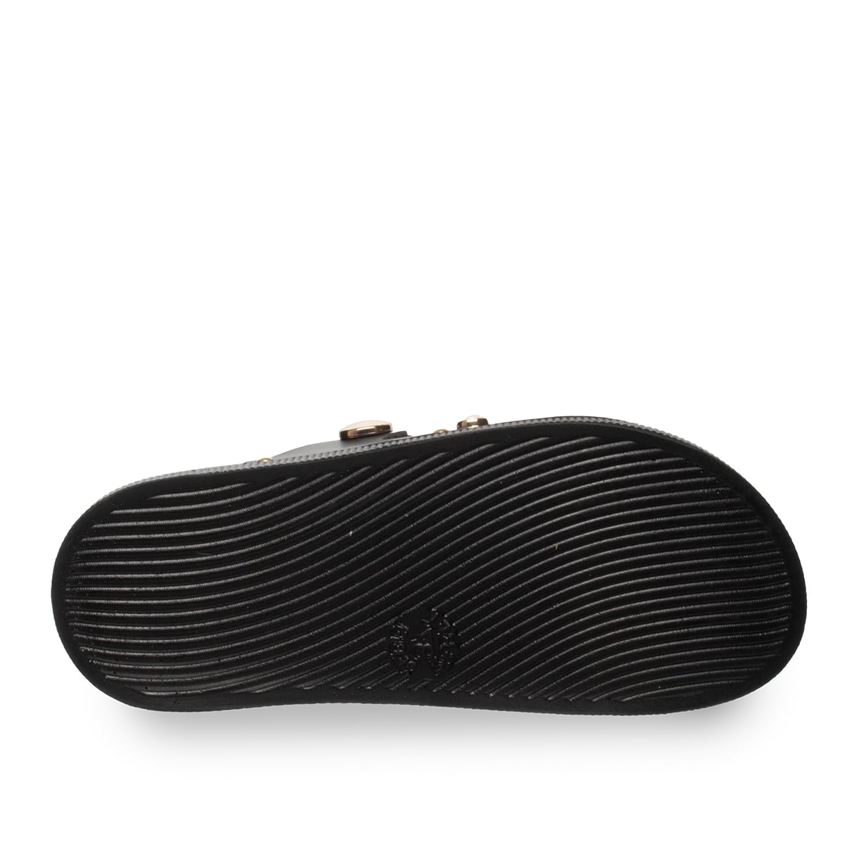 Poleritian Tabanlı Rahat Tokalı Terlik - Renk: Siyah - Fotoğraf 4 / 4