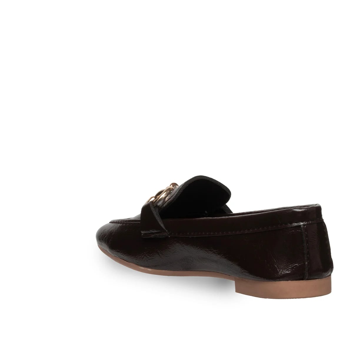 Kahve Rugan Loafer – Tokalı, Klasik Şıklığın Parlak Yorumu - Renk: Kahve - Fotoğraf 3 / 4