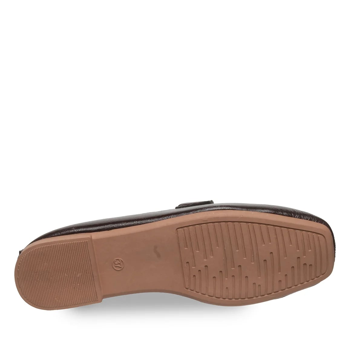 Kahve Rugan Loafer – Tokalı, Klasik Şıklığın Parlak Yorumu - Renk: Kahve - Fotoğraf 4 / 4