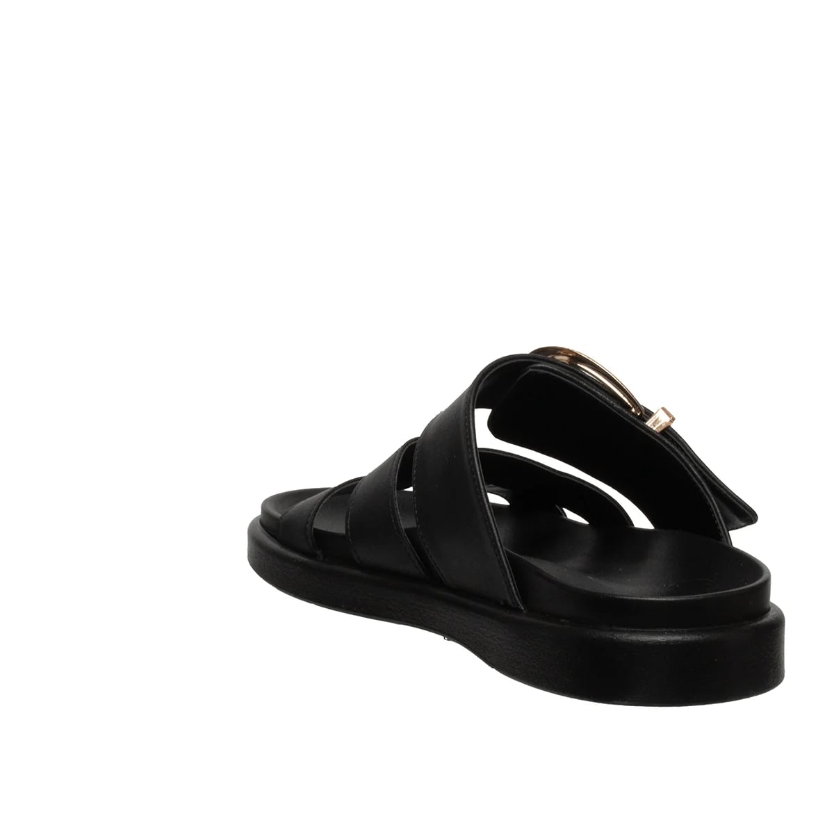 Siyah Düz Kadın Sandalet Günlük Yaz - Renk: Siyah - Fotoğraf 4 / 4