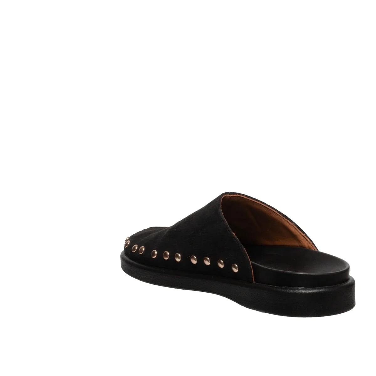 Kadın Düz Terlik Siyah Süet Dokulu - Renk: Siyah - Fotoğraf 2 / 4