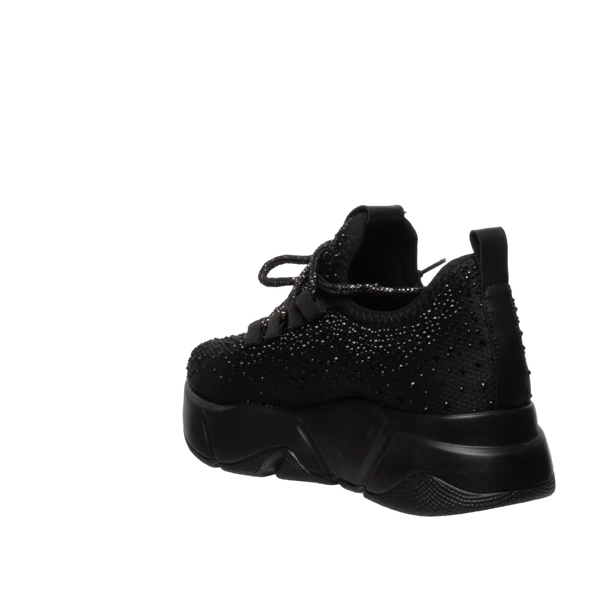 Bağcıklı Siyah Kadın Sneaker - Renk: Siyah - Fotoğraf 2 / 4