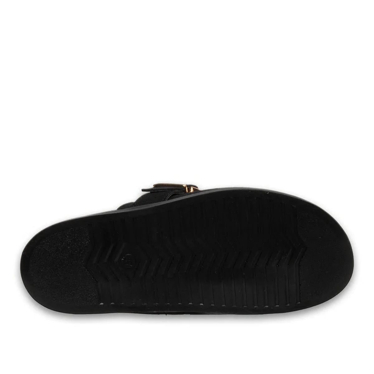 Siyah Kadın Düz Terlik – Süet Kemerli, Günlük Şıklık ve Maksimum Konfor - Renk: Siyah - Fotoğraf 4 / 4