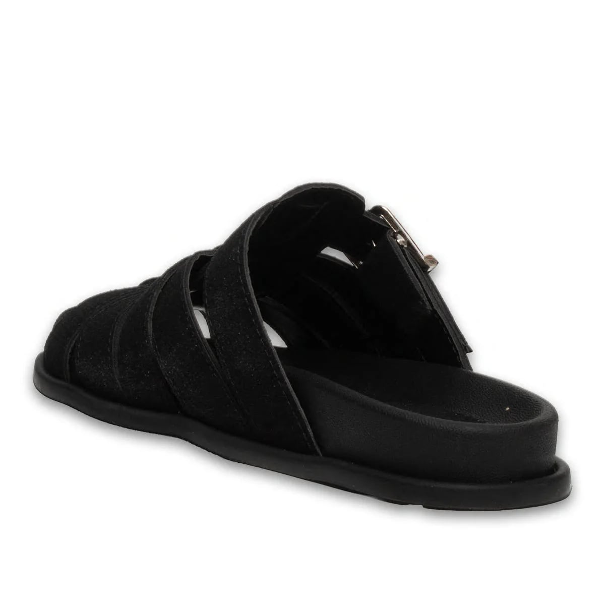 Siyah Düz Terlik – Moda, Trend Görünüm ve Günlük Konfor - Renk: Siyah - Fotoğraf 3 / 4