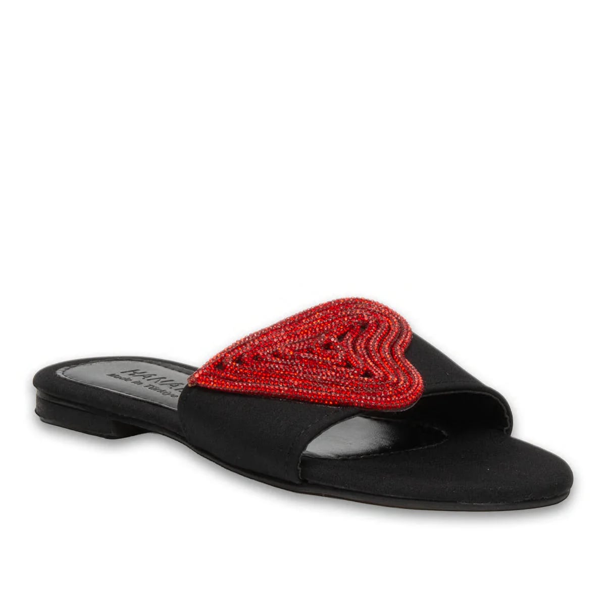 Toptan Siyah Kalpli Kadın Yazlık Düz Terlik - Renk: Siyah - Fotoğraf 2 / 3