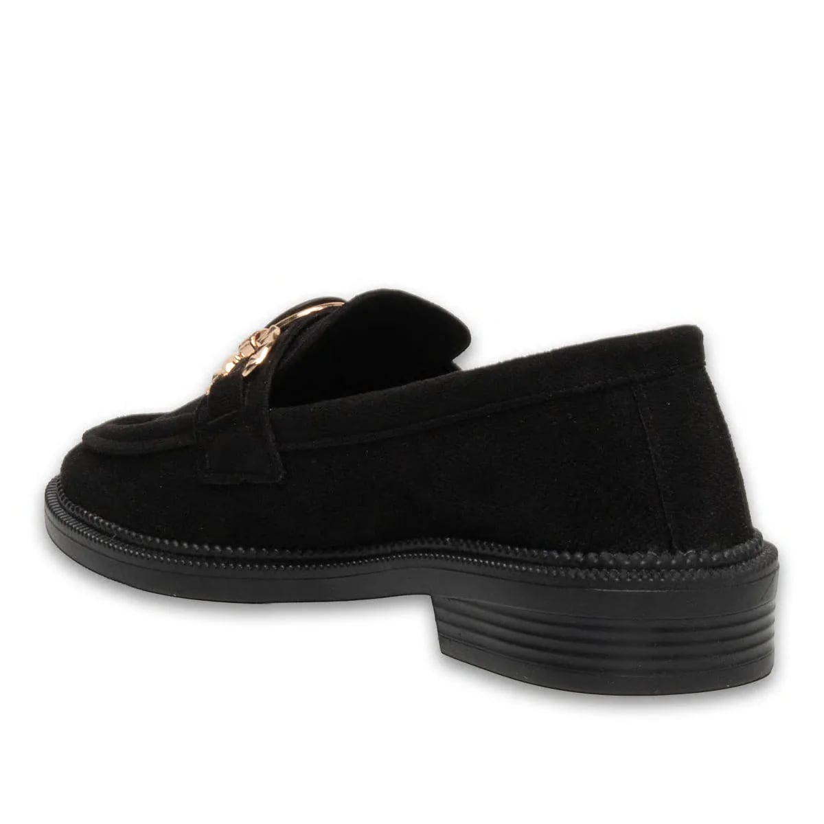 Siyah Kadın Günlük Casual - Suni Deri - Renk: Siyah - Fotoğraf 3 / 4