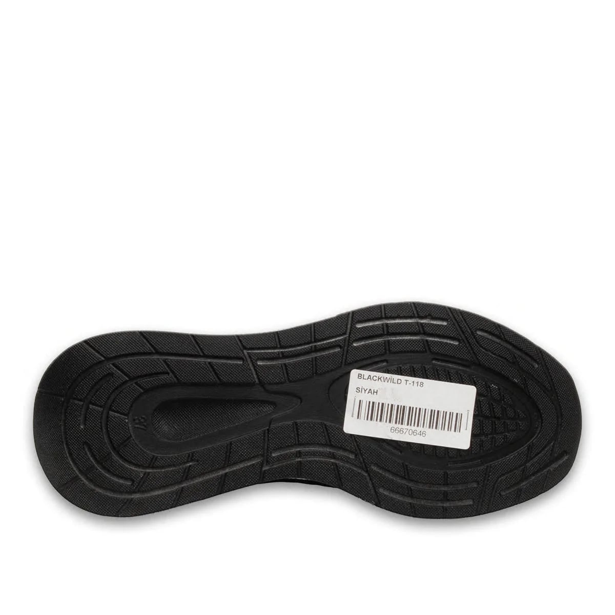 Bağcıklı Kadın Spor Sneaker Siyah-Beyaz - Renk: Siyah-Beyaz - Fotoğraf 4 / 4