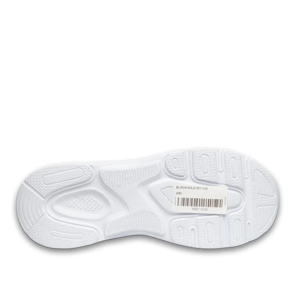 Gri Tekstil Bağcıklı Erkek Spor Sneaker | Toptan Satışa Uygun - Renk: Gri - Fotoğraf 4 / 4