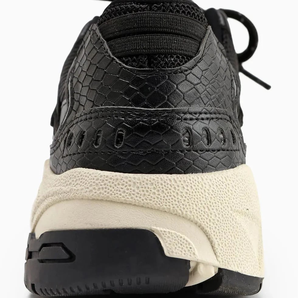 Kadın Spor Sneaker Siyah – Bağcıklı Üst Kalite Sneaker Modeli – Toptan - Renk: Siyah - Fotoğraf 2 / 7
