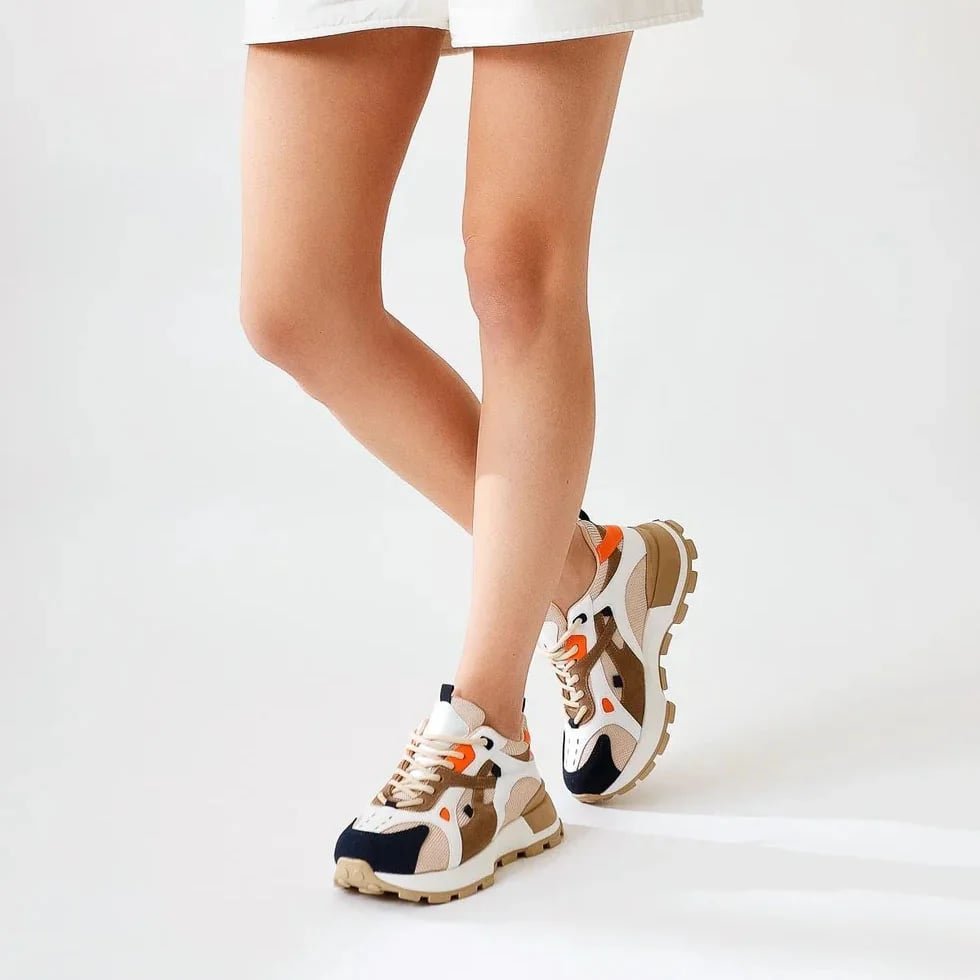 Bağcıklı Laci Kadın Spor Sneaker – Çok Renkli – Rahat Günlük Üst Kalite Model – Toptan - Renk: Laci - Fotoğraf 3 / 3
