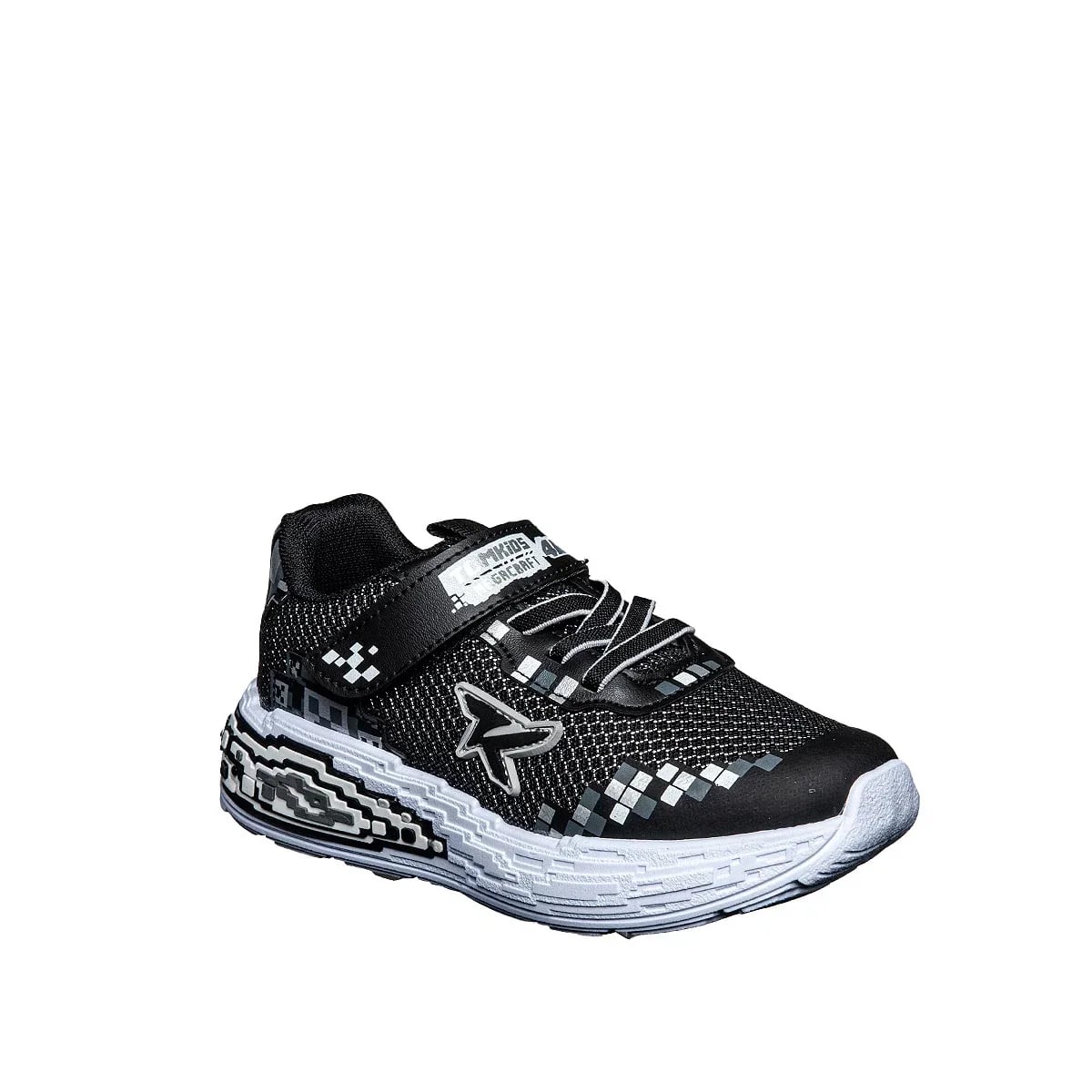 Siyah Fileli Spor Sneaker – Cırt Bantlı – Rahat Kalıp Şık ve Çok Tercih Edilen Toptan Model - Renk: Siyah - Fotoğraf 2 / 2