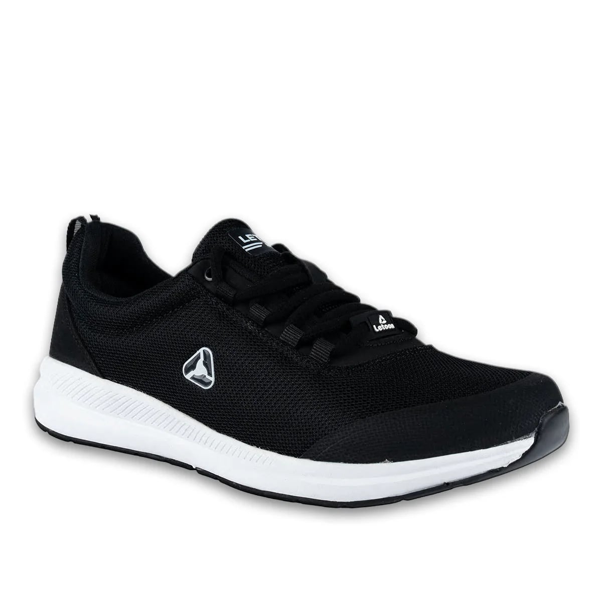 Letoon Erkek Spor Sneaker Siyah-Beyaz – Hafif Taban Rahat Günlük Kullanım Toptan Model - Renk: Siyah-Beyaz - Fotoğraf 2 / 3