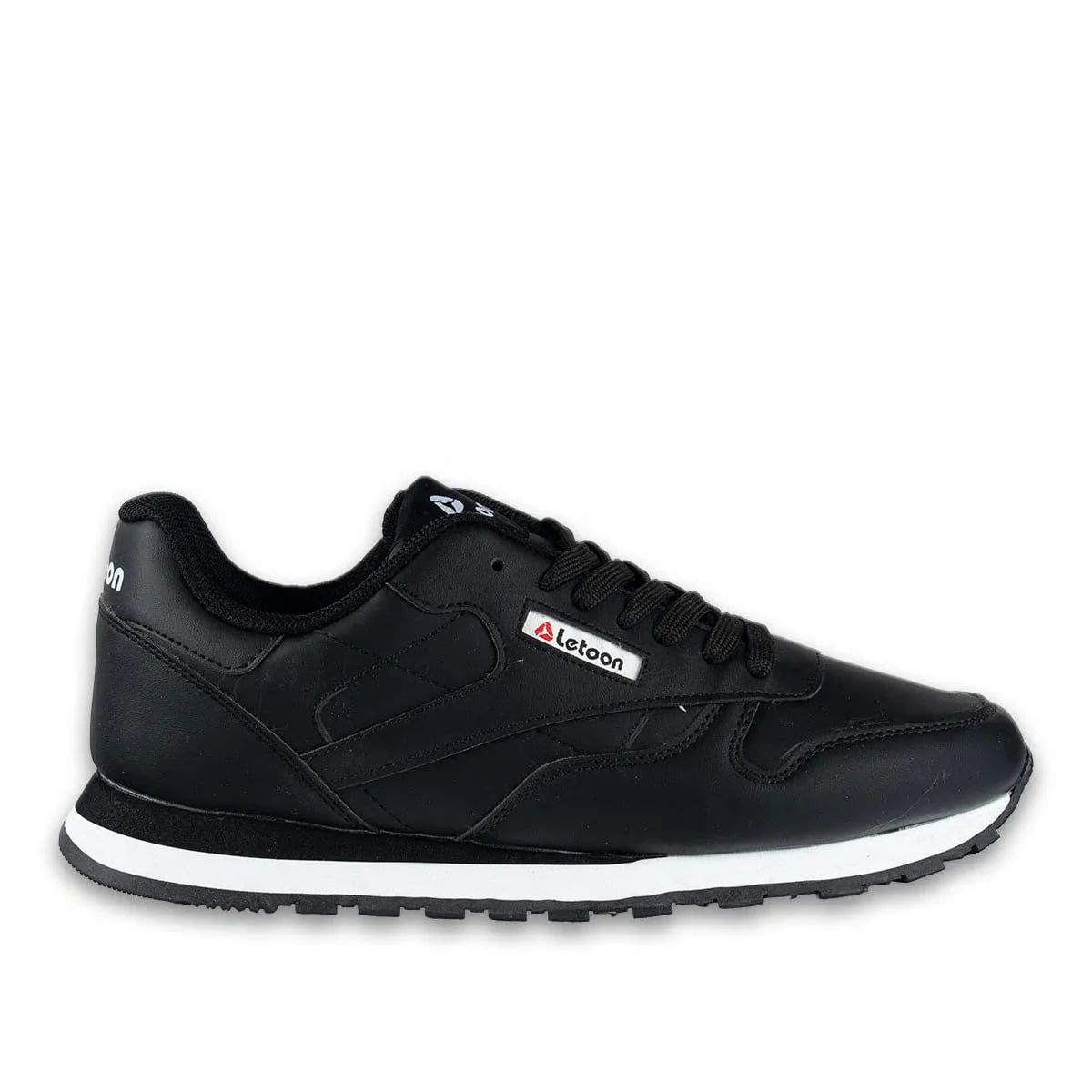 Letoon Günlük Bağcıklı Sneaker Siyah – Rahat Kalıp Modern ve Günlük Toptan Model - Renk: Siyah - Fotoğraf 1 / 4