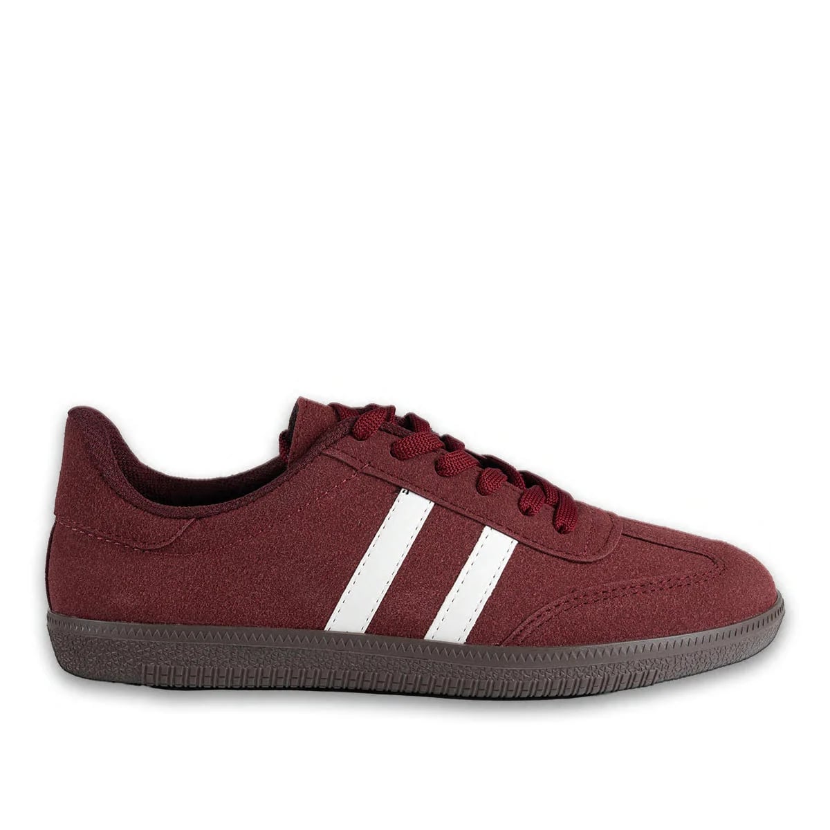 Zenne Bordo Bağcıklı Spor Sneaker - Renk: Bordo - Fotoğraf 1 / 4