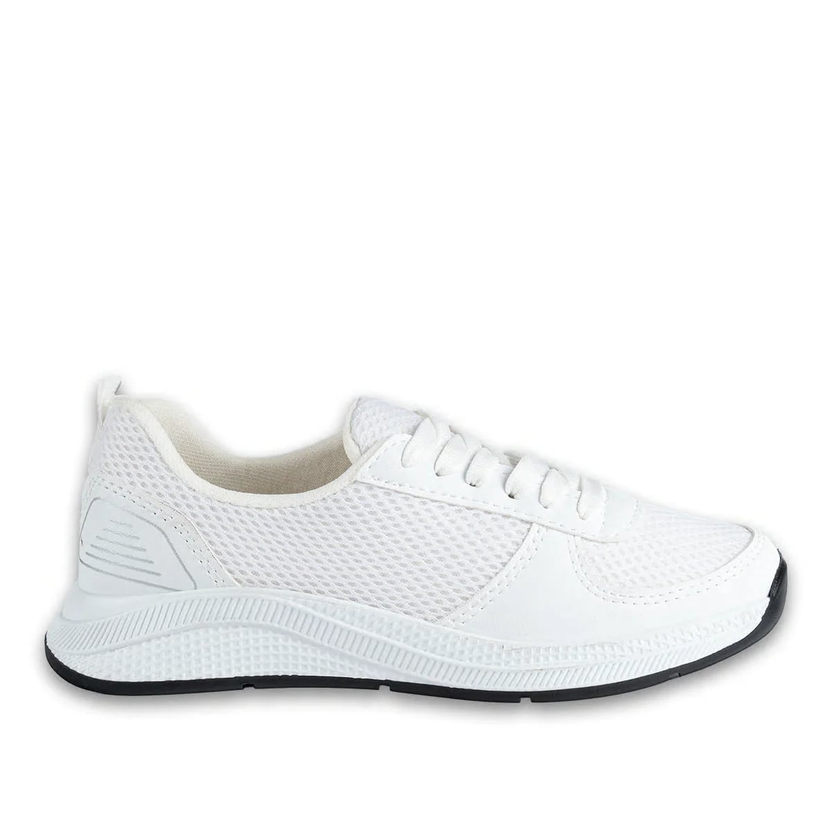 Zenne Bağcıklı Spor Sneaker - Termo Taban - Renk: Beyaz - Fotoğraf 2 / 6