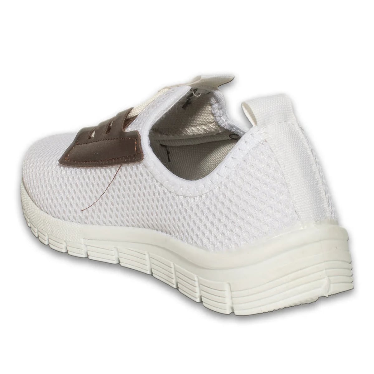 Beyaz Bağcıklı Erkek Spor Sneaker – Şık Tasarımlı, Hafif Yapılı ve Günlük Kullanıma Uygun Model - Renk: Beyaz - Fotoğraf 3 / 3