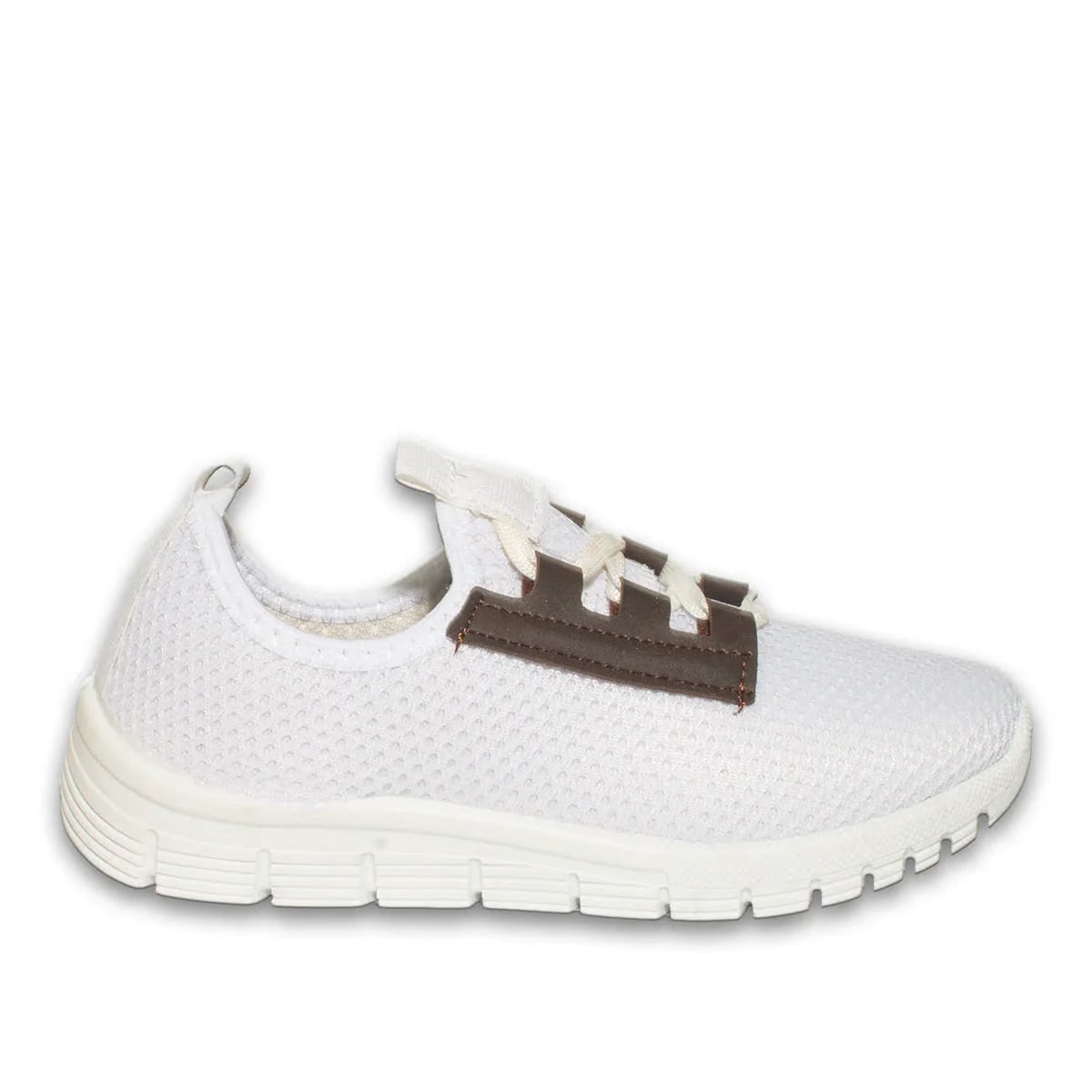 Beyaz Bağcıklı Erkek Spor Sneaker – Şık Tasarımlı, Hafif Yapılı ve Günlük Kullanıma Uygun Model - Renk: Beyaz - Fotoğraf 1 / 3