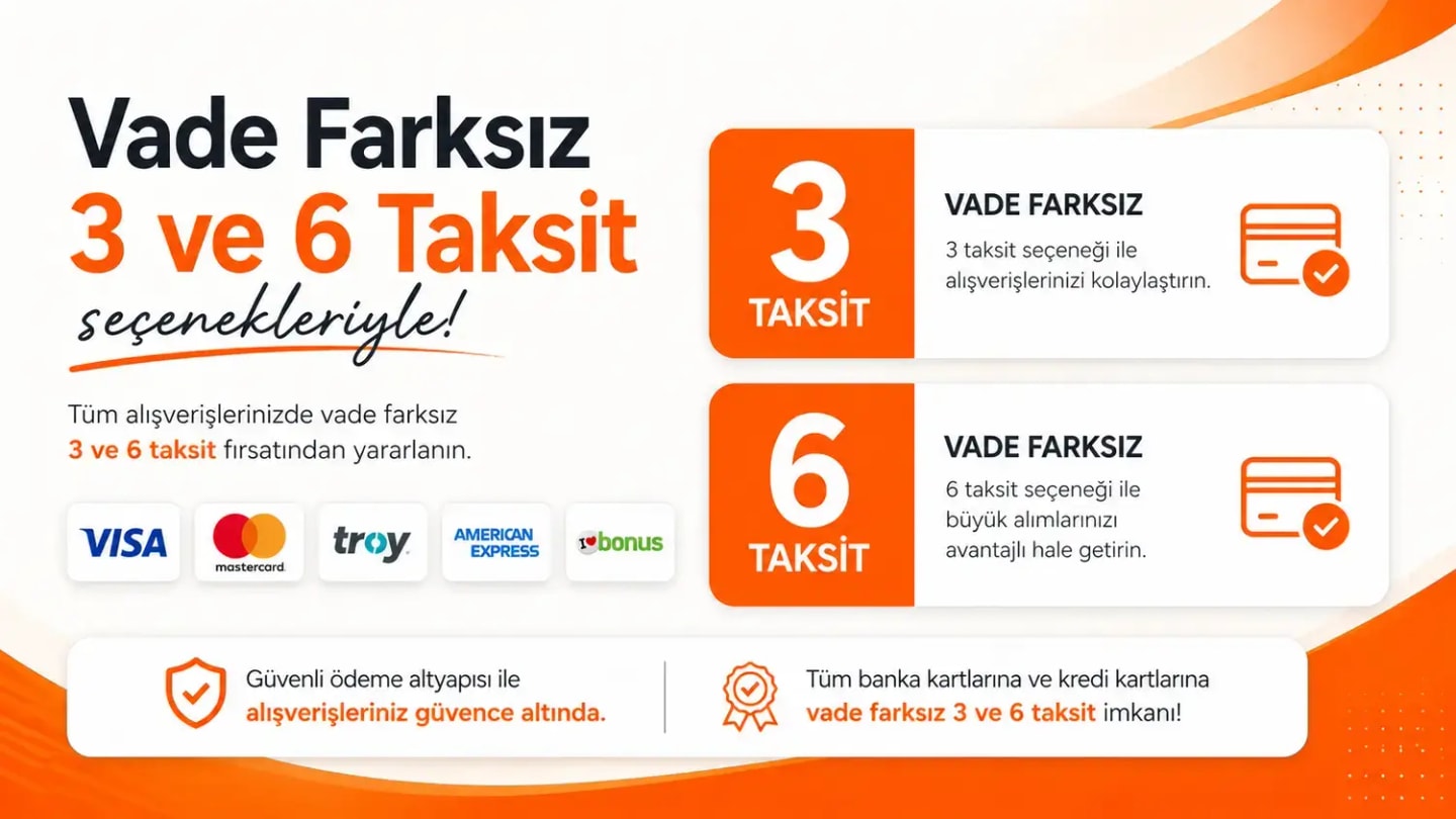 Kredi kartı ile taksitli ödeme seçenekleri