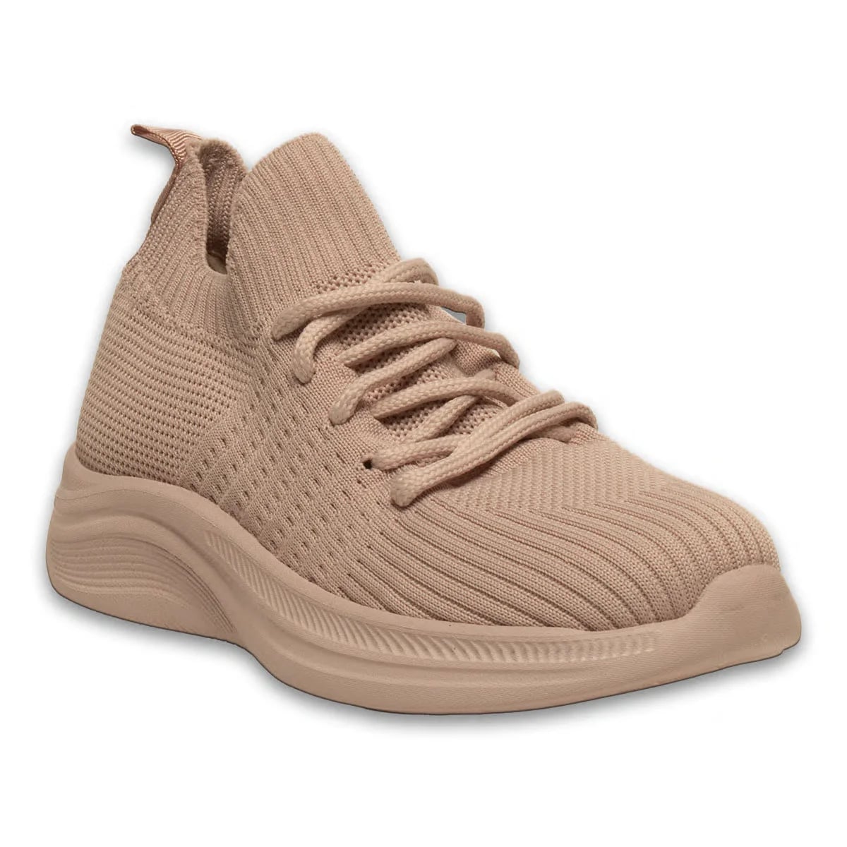 Pudra Kadın Bağcıklı Spor Sneaker - Renk: Pudra - Fotoğraf 2 / 4