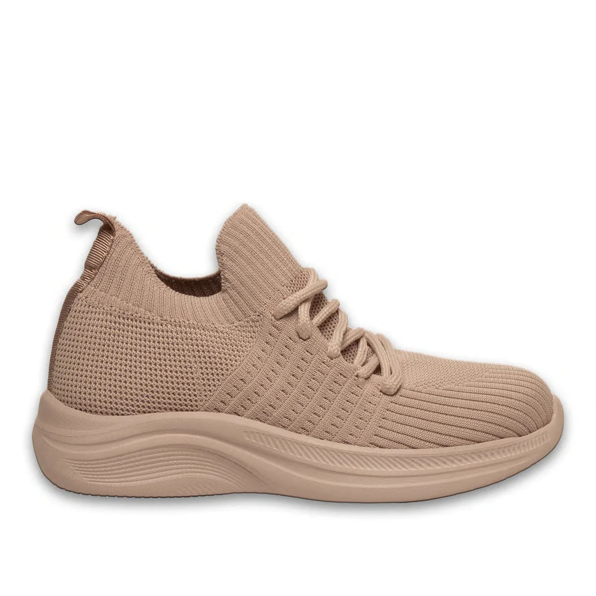 Pudra Kadın Bağcıklı Spor Sneaker - Renk: Pudra - Fotoğraf 1 / 4