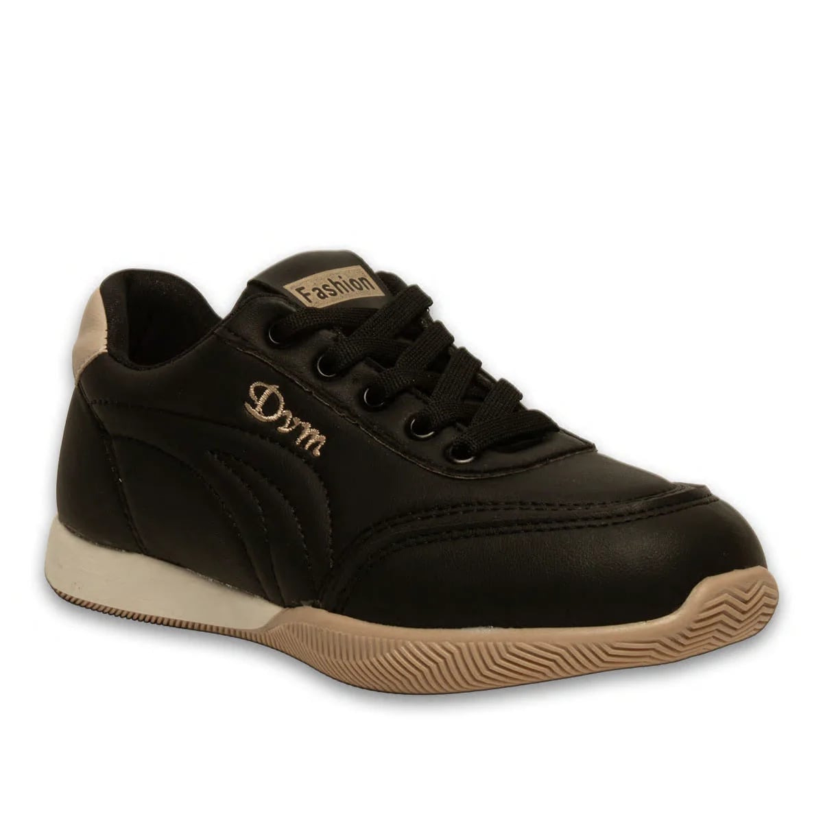 Siyah Bağcıklı Zenne Spor Sneaker - Renk: Siyah - Fotoğraf 2 / 4