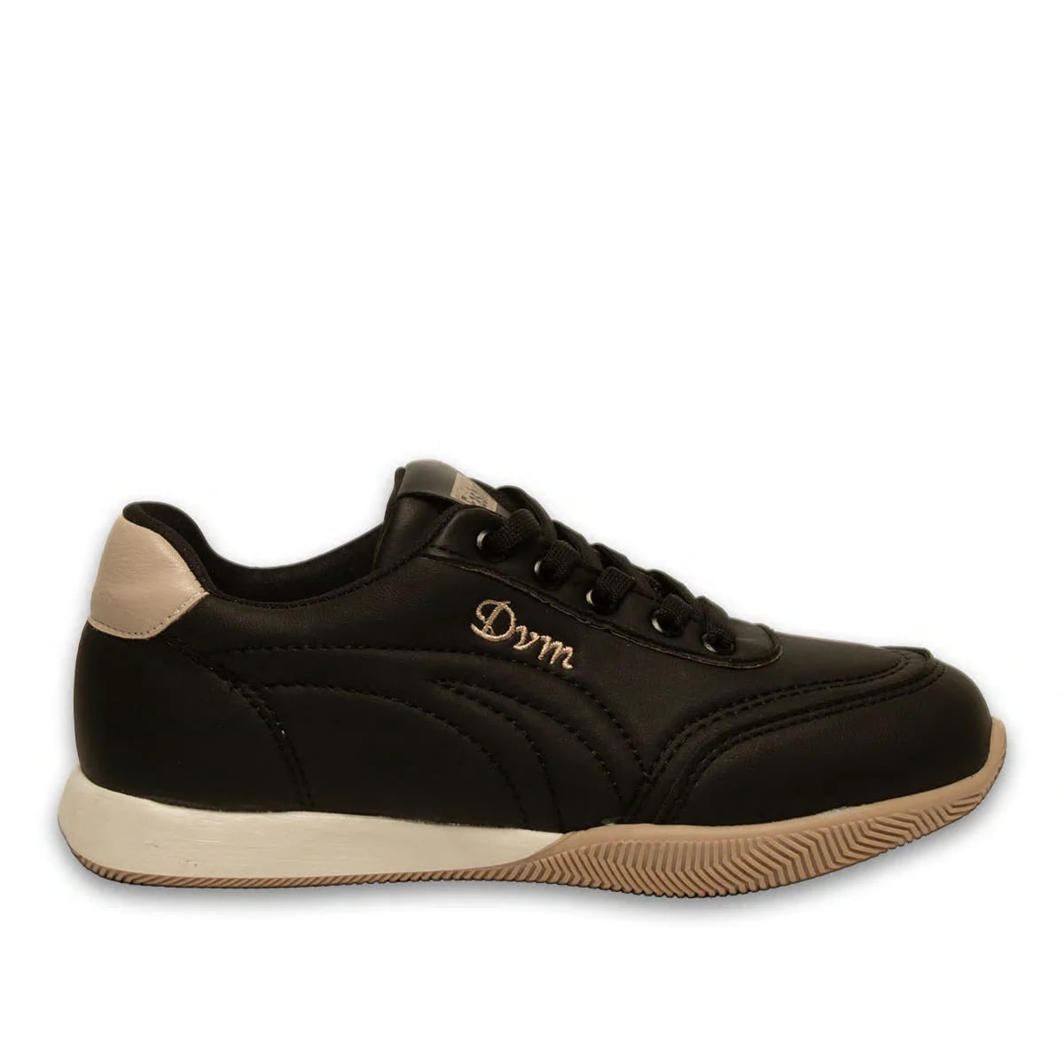 Siyah Bağcıklı Zenne Spor Sneaker - Renk: Siyah - Fotoğraf 1 / 4