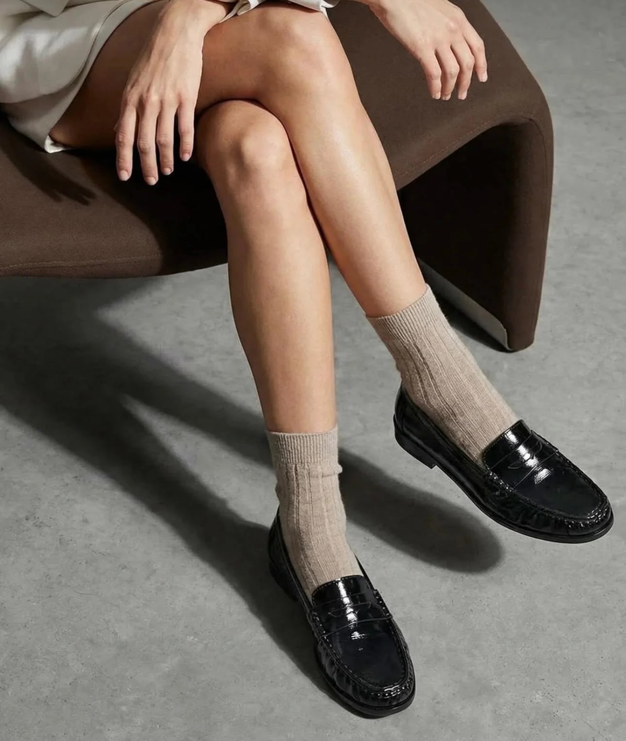 Kadın Casual - Kahve - Çoraplı Slip-On - Rahat ve Konforlu Kullanım - 2026 Kış Sezonu Yeni Sezon Toptan - Renk: Siyah - Fotoğraf 1 / 2